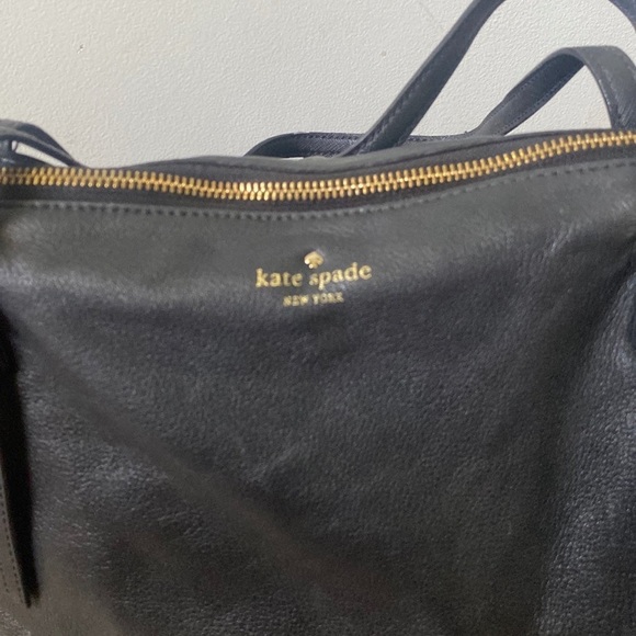 Kate Spade New York Large Black Leather Tote - Picture 2 of 6